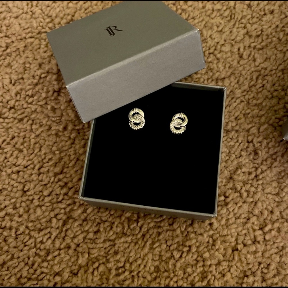 Judith Ripka starling silver earrings